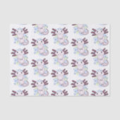 Belegend pink axolotl tissuepapier (Voorkant)