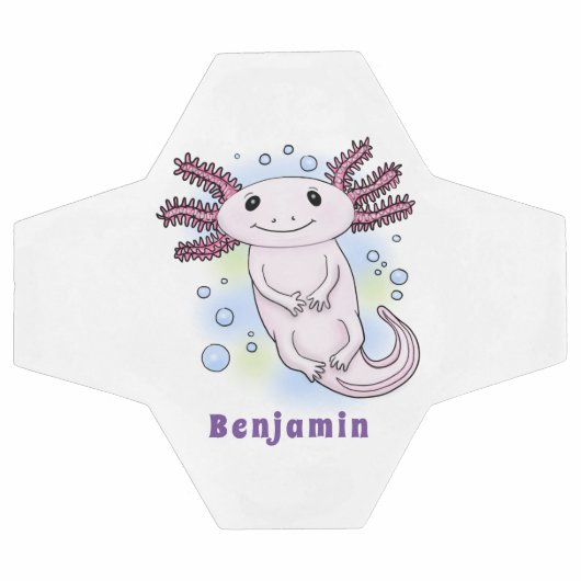 Belegend pink axolotl voetbal (Enkel)