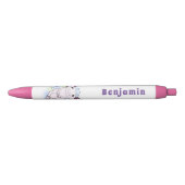Belegend pink axolotl zwarte inkt pen (Voorkant)