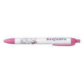 Belegend pink axolotl zwarte inkt pen (Bodem)
