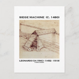 Belegeringsmachine (1480) Leonardo da Vinci Briefkaart