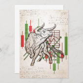 Belegger Beren En Stieren Markt Kaart (Voorkant / Achterkant)