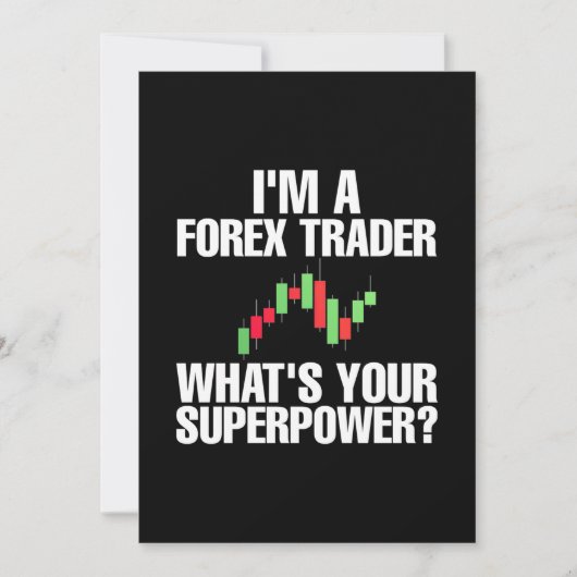 Belegger Ik Ben Een Forex Handelaar Kaart (Voorkant)