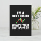 Belegger Ik Ben Een Forex Handelaar Kaart (Staand voorkant)