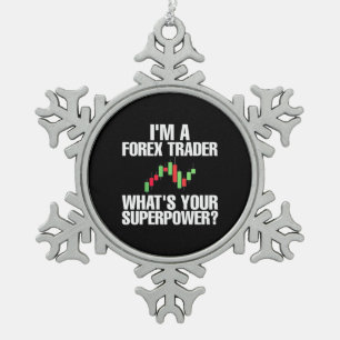 Belegger Ik Ben Een Forex Handelaar Tin Sneeuwvlok Ornament