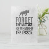 Belegger Vergeet De Fout Kaart (Staand voorkant)