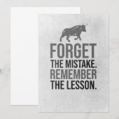 Belegger Vergeet De Fout Kaart (Voorkant / Achterkant)