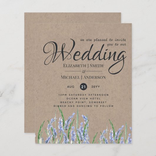 Beleggingen in het kader van de Rustic Blue Lavend (Voorkant / Achterkant)