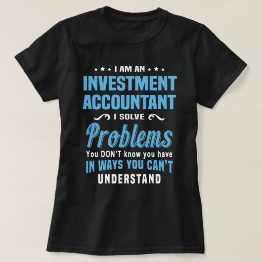 beleggingsaccountant t-shirt (Design voorkant)