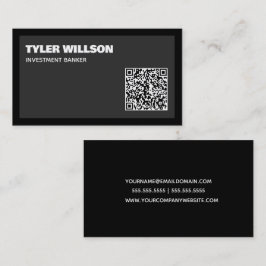 Beleggingsbankier QR-code Visitekaartje