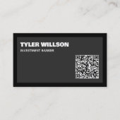 Beleggingsbankier QR-code Visitekaartje (Voorkant)