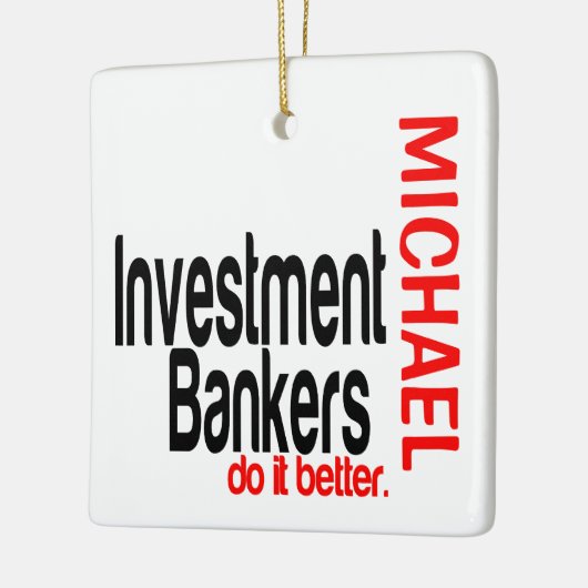 Beleggingsbankiers doen het beter keramisch ornament (Links)