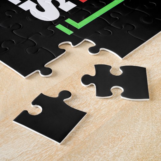 Beleggingskracht van een oud Man dat voorraden ver Legpuzzel (Zijkant)