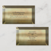 Beleggingsmakelaar luxe goudeffect visitekaartje (Voorkant / Achterkant)