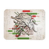 Beleggingsmarkt voor Beren en stieren Magneet (Horizontaal)