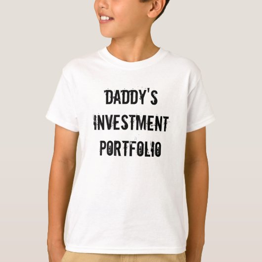 Beleggingsportefeuille van papa t-shirt (Voorkant)