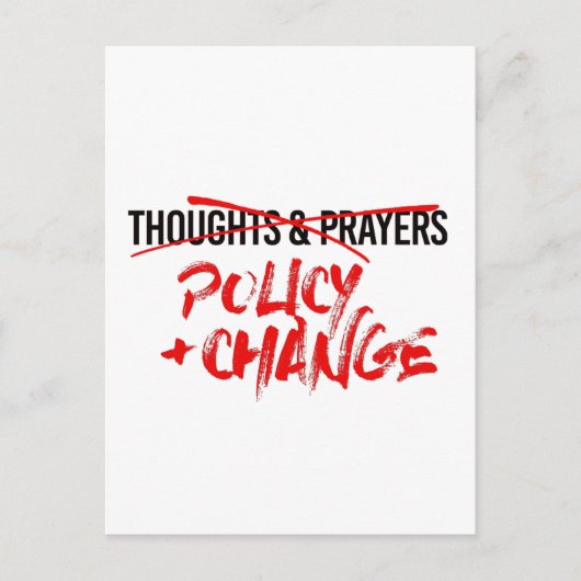 Beleid en Nu wijzigen Briefkaart (Voorkant)