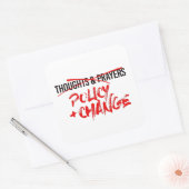 Beleid en Nu wijzigen Vierkante Sticker (Envelop)