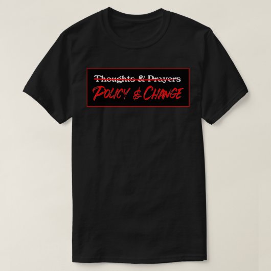 Beleid en Pistool wijzigen T-shirt (Design voorkant)
