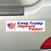 Beleid inzake de vlaggolven Houdt Trump de indruk  Bumpersticker (Op auto)