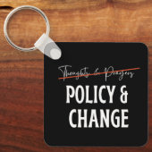 Beleid niet Pistool van gebeden Sleutelhanger (Voorkant)