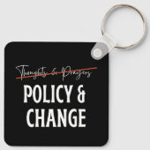 Beleid niet Pistool van gebeden Sleutelhanger (Achterkant)