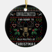 Beleid voor niet-gevaccineerde en klare praatjes m keramisch ornament (Voorkant)