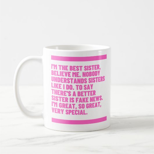 Beleive Me Series - Beste Zuster Koffiemok (Links)