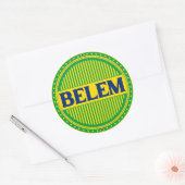 Belém City Pride – Braziliaanse identiteit Ronde Sticker (Envelop)