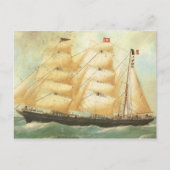 Belem, Frans zeilschip, 1902 Briefkaart (Voorkant)