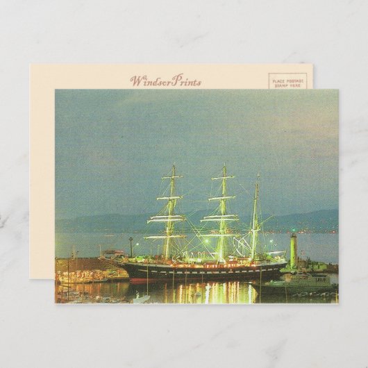 Belem in Sint-Raphael, Frans zeeschip, Briefkaart (Voorkant / Achterkant)