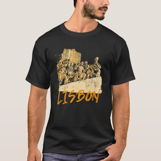 Belem Lissabon, illustratie van ontdekkingen T-shirt (Voorkant)