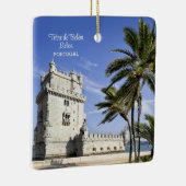 Belém Tower foto in Lissabon, Portugal Keramisch Ornament (Rechts)