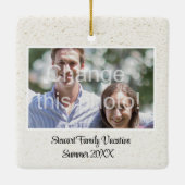 Belém Tower foto in Lissabon, Portugal Keramisch Ornament (Achterkant)