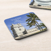 Belém Tower foto, Lissabon, Portugal Bier Onderzetter (Linkerzijde)