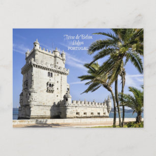 Belém Tower foto, Lissabon, Portugal Briefkaart