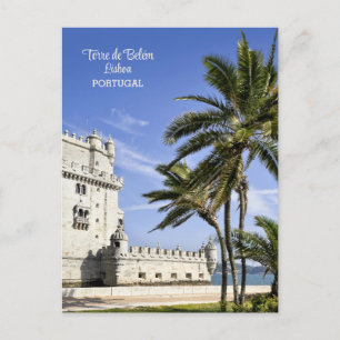 Belém Tower foto, Lissabon, Portugal Briefkaart