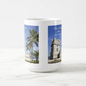 Belém Tower foto, Lissabon, Portugal Koffiemok (Center)