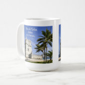 Belém Tower foto, Lissabon, Portugal Koffiemok (Voorkant links)