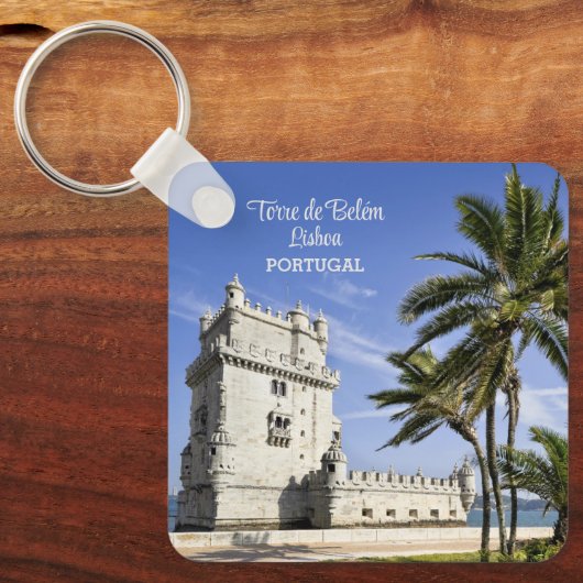 Belém Tower foto, Lissabon, Portugal Sleutelhanger (Voorkant)