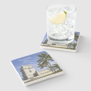 Belém Tower foto, Lissabon, Portugal Stenen Onderzetter