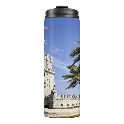Belém Tower foto, Lissabon, Portugal Thermosbeker (Voorkant)