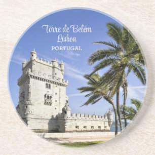 Belém Tower foto, Lissabon, Portugal Zandsteen Onderzetter