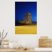 Belem Tower in Lissabon, Portugal (Sunset) Poster (Keuken)