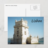 belem tower lisbon briefkaart (Voorkant / Achterkant)