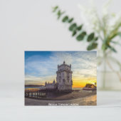 Belem Tower Lissabon Briefkaart (Staand voorkant)