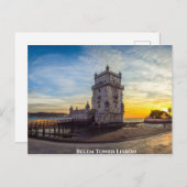 Belem Tower Lissabon Briefkaart (Voorkant / Achterkant)