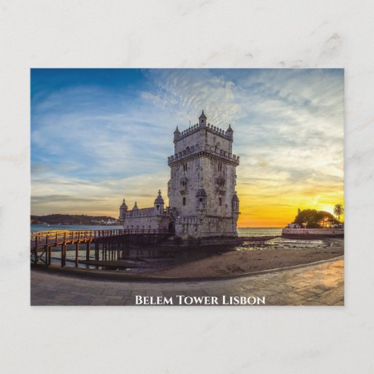 Belem Tower Lissabon Briefkaart (Voorkant)
