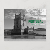  Belem Tower Silhouette 3 | Torre Belem Briefkaart (Voorkant)