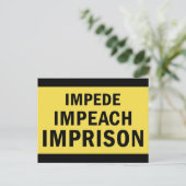 belemmeren, beschuldigen, gevangen zetten briefkaart (Staand voorkant)